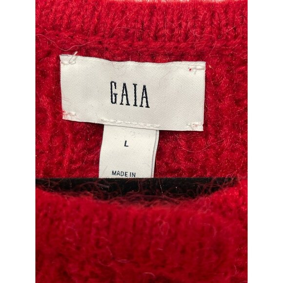 Cult Gaia X Gap Collab Cable Knit Crop Cardigan Size Large NWT - Picture 3 of 7